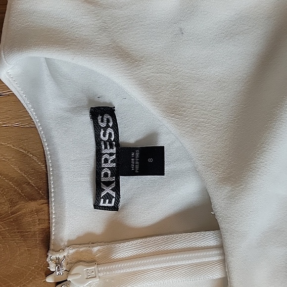 Express Contrast Mesh Inset Sheath Dress Size 8 - Picture 3 of 6